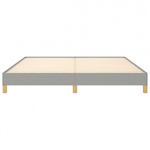 Lit Gris clair 180x200 cm Tissu