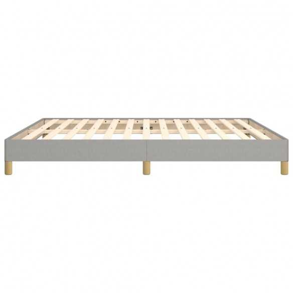 Lit Gris clair 180x200 cm Tissu