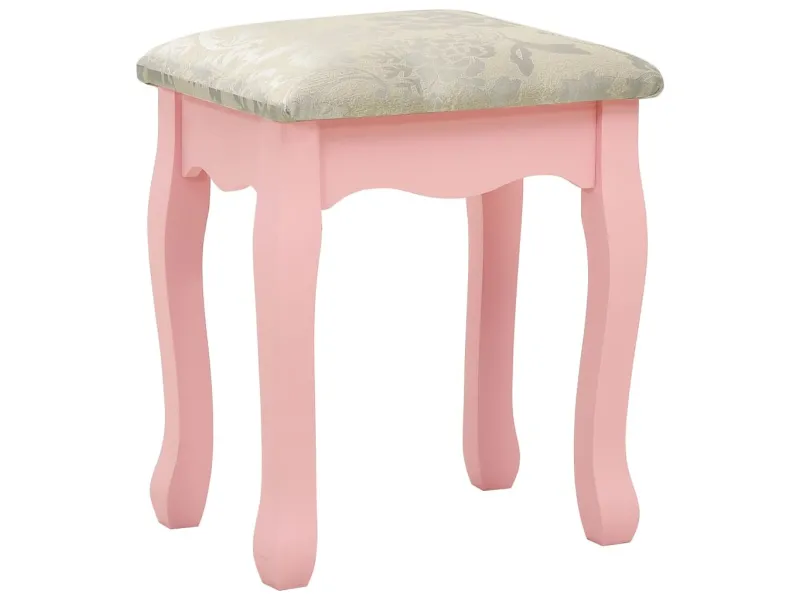 Ensemble de coiffeuse avec tabouret Rose 80x69x141 cm Paulownia