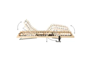 Sommier à lattes électrique avec 28 lattes 7 zones 90x200 cm 2