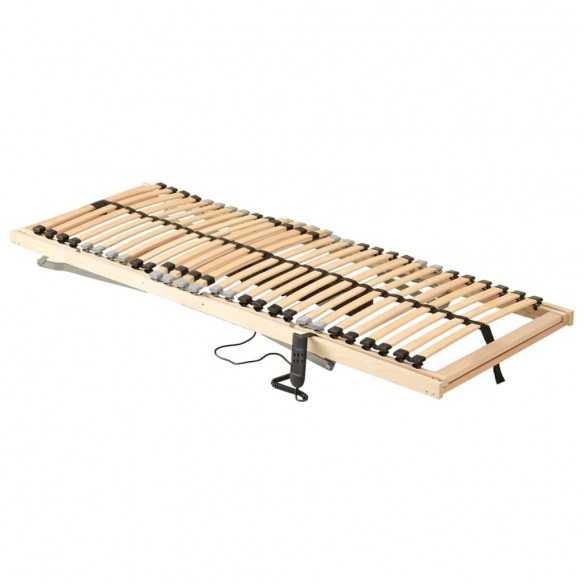 Sommier à lattes électrique avec 28 lattes 7 zones 90x200 cm