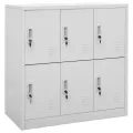 Armoire à casiers Gris clair 90x45x92,5 cm Acier