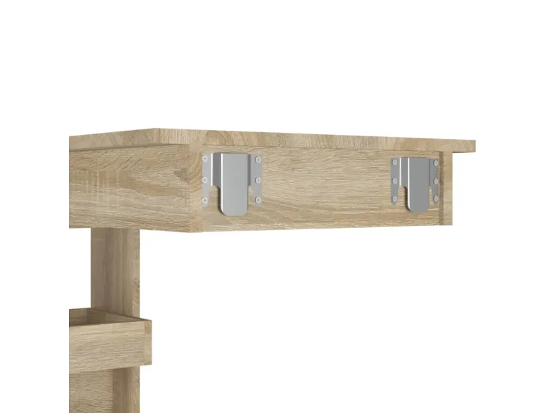 Table bar murale Chêne Sonoma 102x45x103,5 cm Bois d'ingénierie