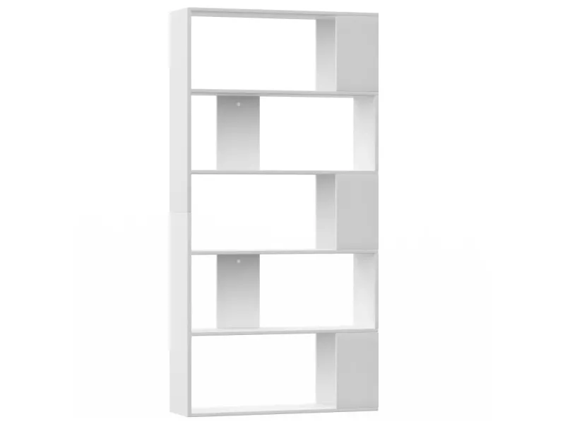 Bibliothèque/Séparateur de pièce Blanc 80x24x159 cm Aggloméré