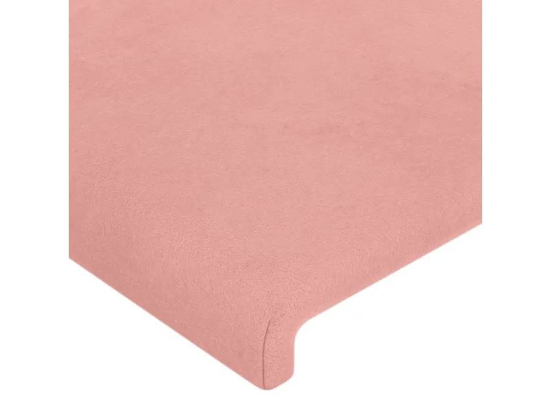 Têtes de lit 2 pcs Rose 100x5x78/88 cm Velours