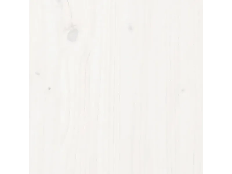 Lit Blanc Bois massif 90x190 cm Simple