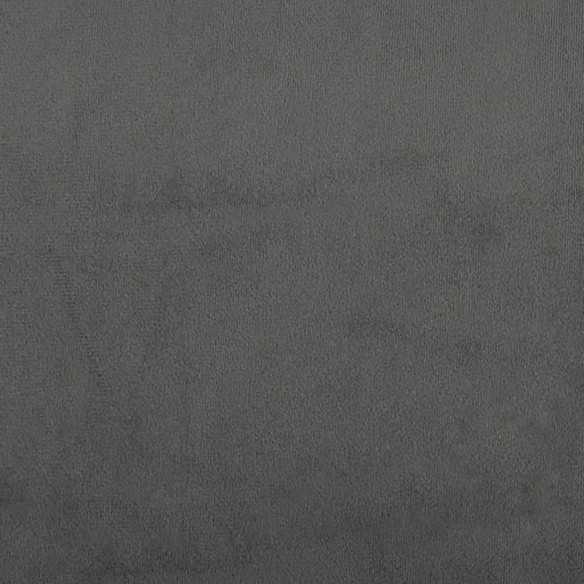 Chaise de relaxation Gris foncé Velours