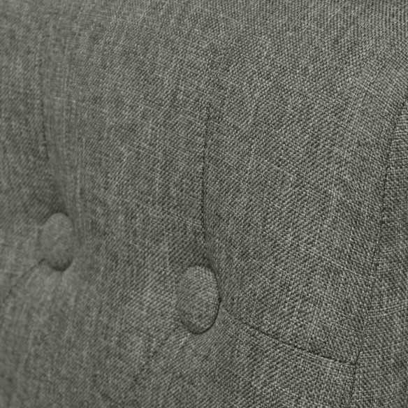 Chaises à manger lot de 2 gris clair tissu