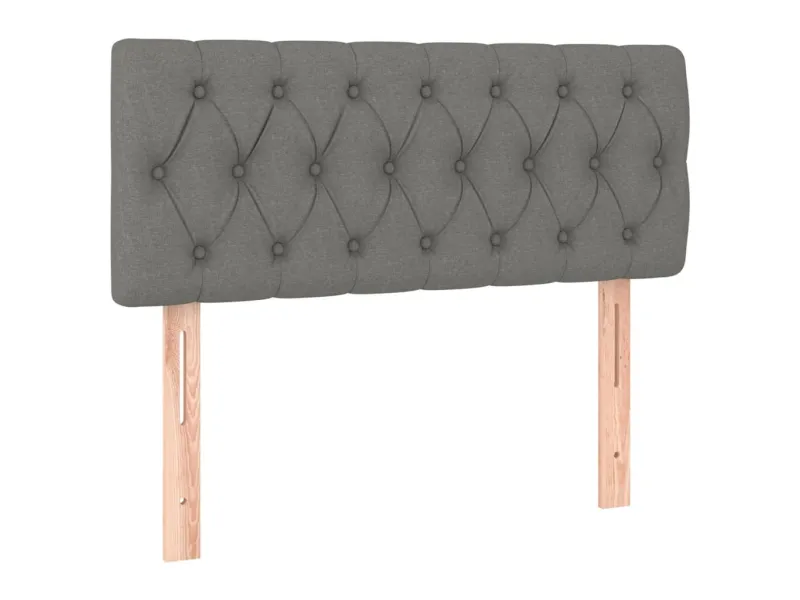 Tête de lit Gris foncé 90x7x78/88 cm Tissu