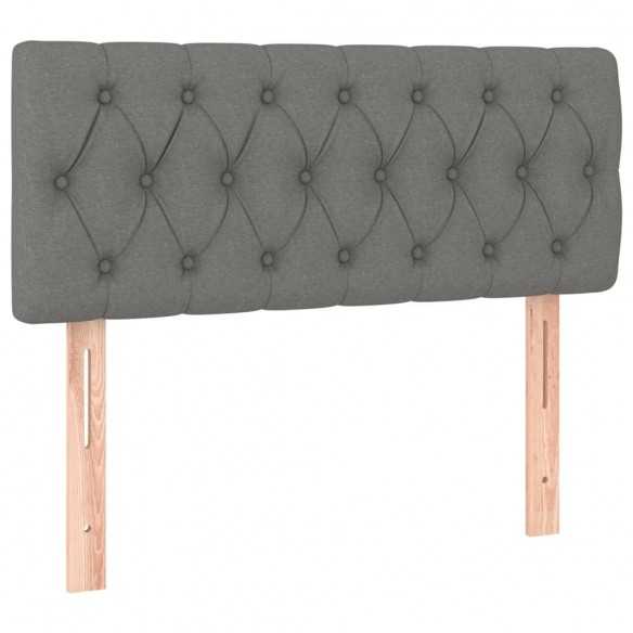 Tête de lit Gris foncé 90x7x78/88 cm Tissu