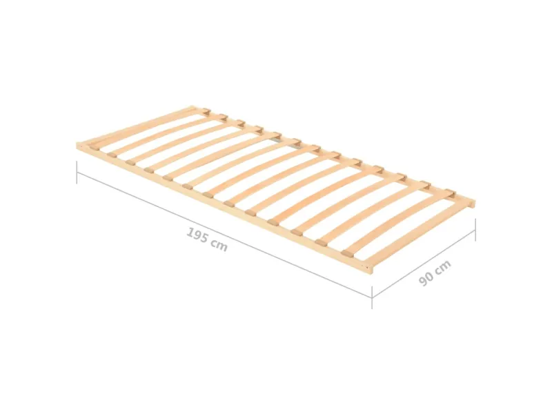 Sommier à lattes avec 13 lattes 90x200 cm