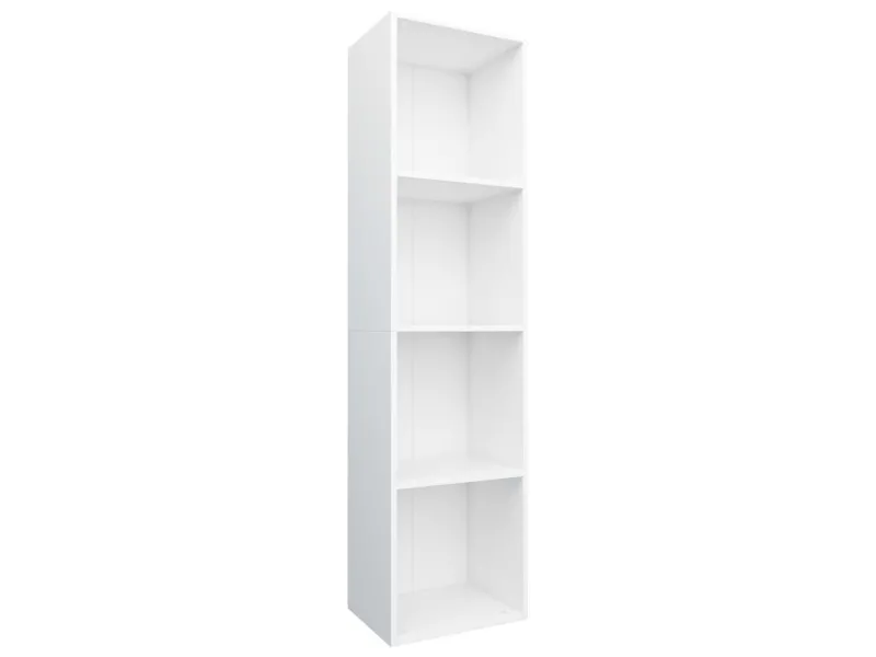 Bibliothèque/Meuble TV Blanc 36x30x143 cm 