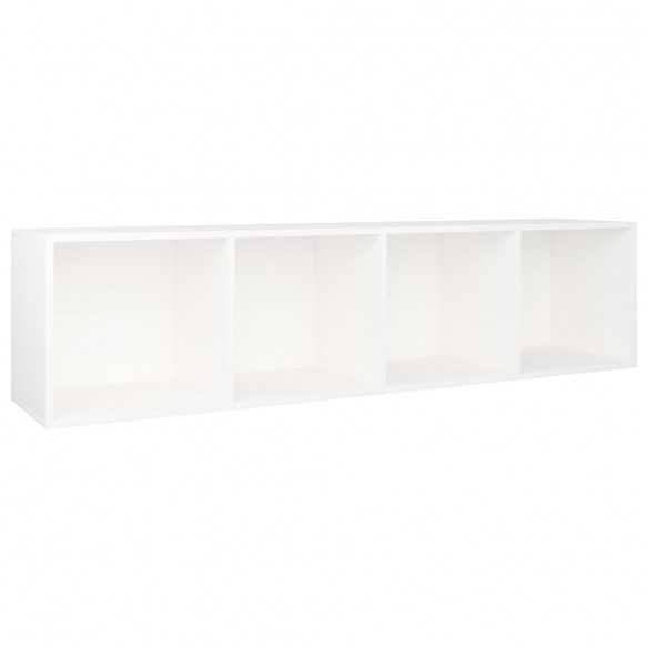 Bibliothèque/Meuble TV Blanc 36x30x143 cm 