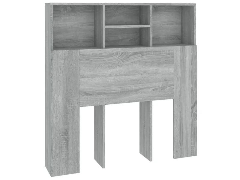 Armoire de tête de lit Sonoma gris 100x19x103,5 cm