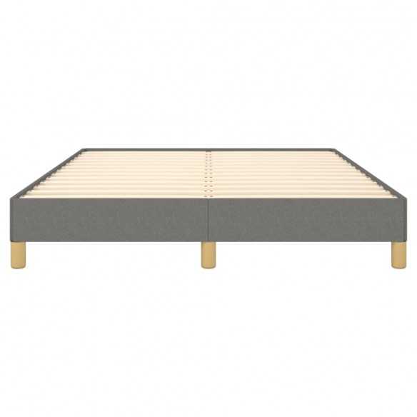 Lit Gris foncé 140 x 200 cm Tissu