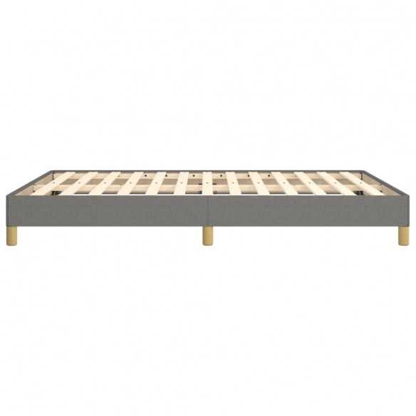 Lit Gris foncé 140 x 200 cm Tissu