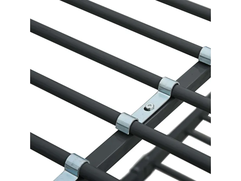 Lit superposé Noir Métal 140x200 cm/90x200 cm