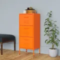 Armoire de rangement Orange 42,5x35x101,5 cm Acier