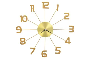 Horloge murale Métal 50 cm Doré 2