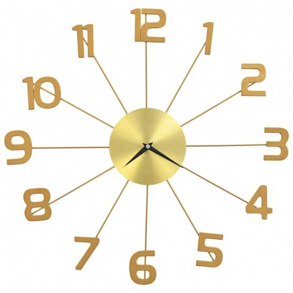 Horloge murale Métal 50 cm Doré