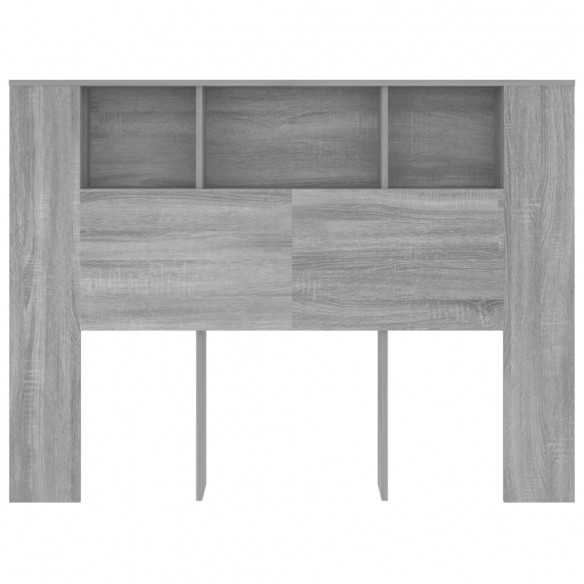 Armoire de tête de lit Sonoma gris 140x18,5x104,5 cm