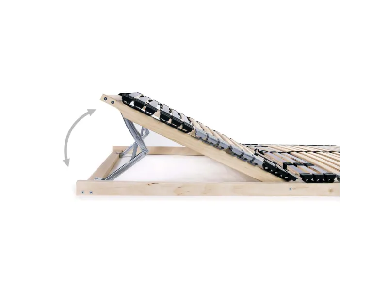 Sommier à lattes avec 42 lattes 7 zones 80 x 200 cm