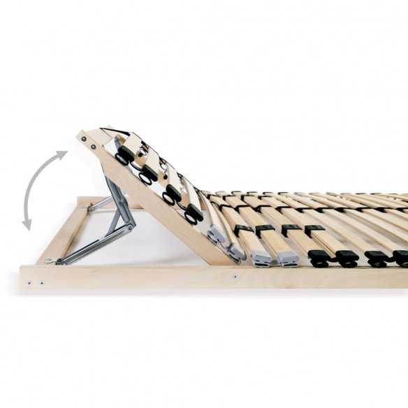 Sommier à lattes avec 28 lattes 7 zones 140 x 200 cm