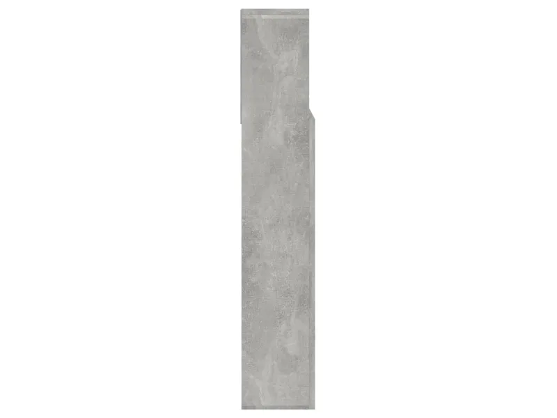 Armoire de tête de lit Gris béton 140x19x103,5 cm