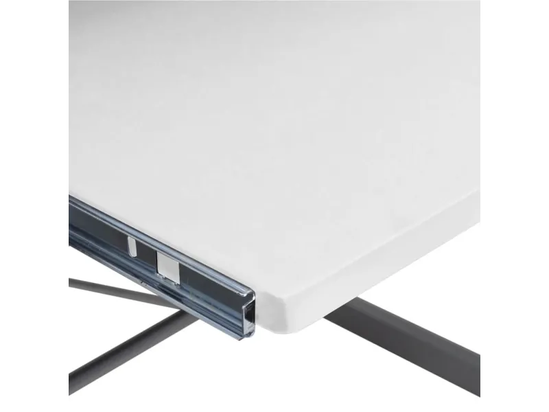 Bureau d'ordinateur d'angle Blanc 132x112x99 cm Bois ingénierie