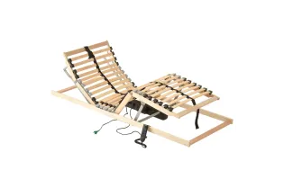 Sommier à lattes électrique avec 28 lattes 7 zones 80x200 cm