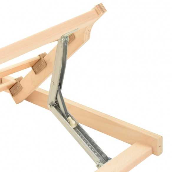 Sommier à lattes 13 lattes tête de lit réglable 70x200 cm