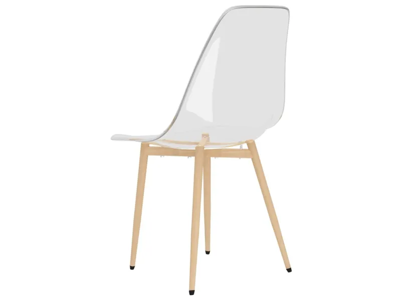 Chaises à manger lot de 2 Transparent PET