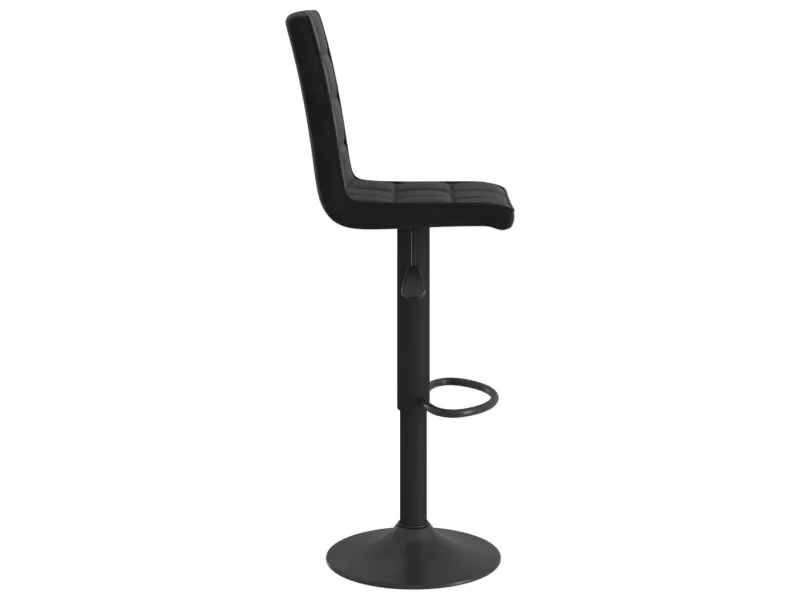 Tabourets de bar lot de 2 noir velours