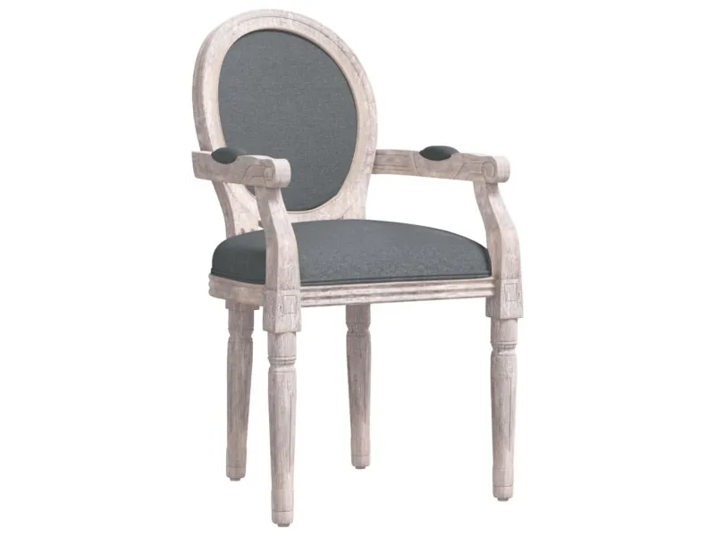 Chaise à manger gris foncé 54x56x96,5 cm tissu