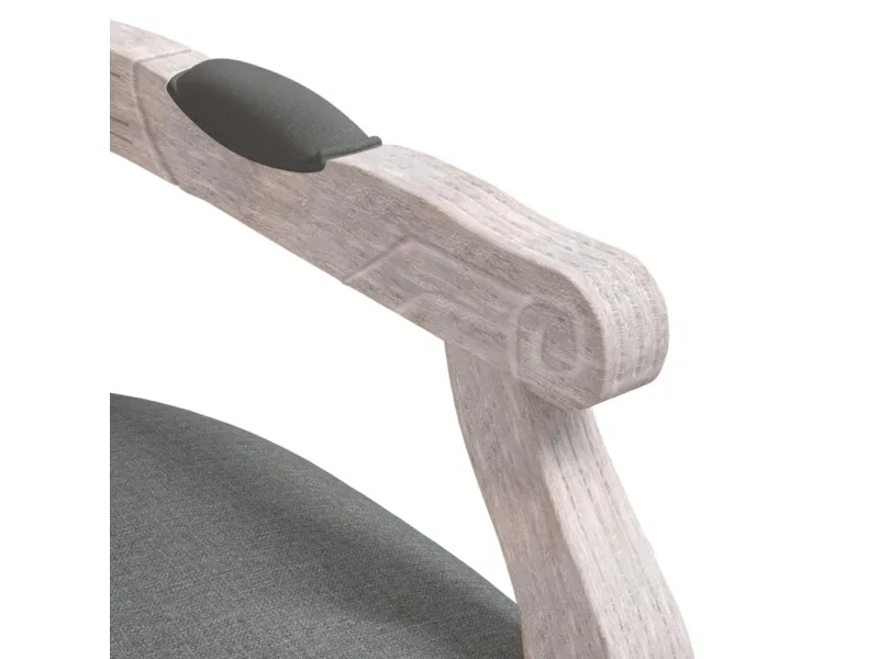 Chaise à manger gris foncé 54x56x96,5 cm tissu