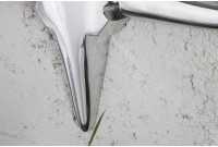 Trophée mural 125 cm Tête de taureau argenté