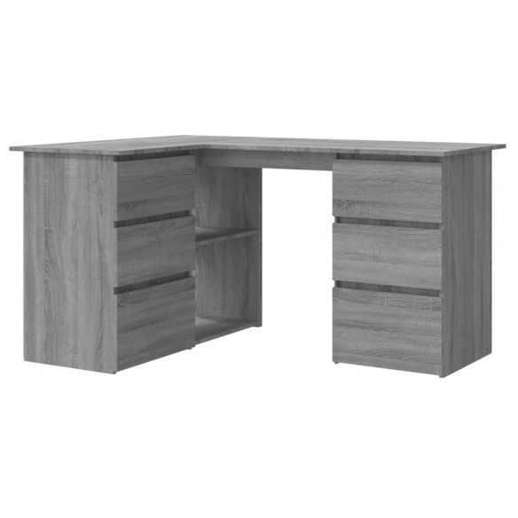 Bureau d'angle Sonoma gris 145x100x76 cm 