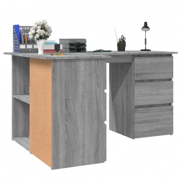 Bureau d'angle Sonoma gris 145x100x76 cm 