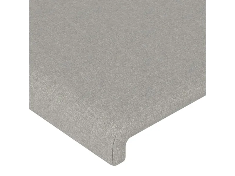 Tête de lit à LED Gris clair 90x5x78/88 cm Tissu