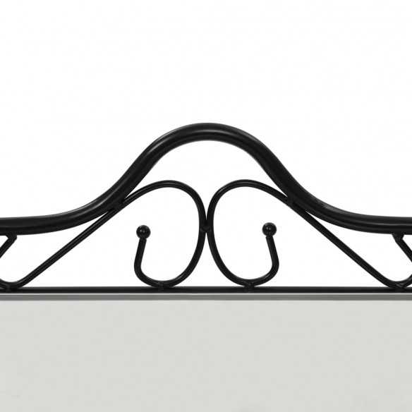 Table de chevet 2 pcs Acier et verre trempé 45x30,5x60 cm Noir