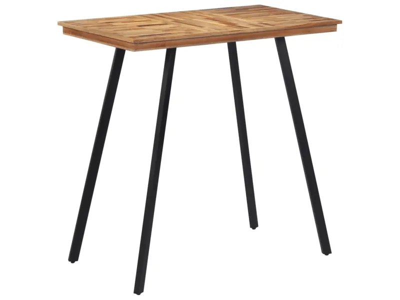 Table de bar 110x55x105 cm bois de teck solide