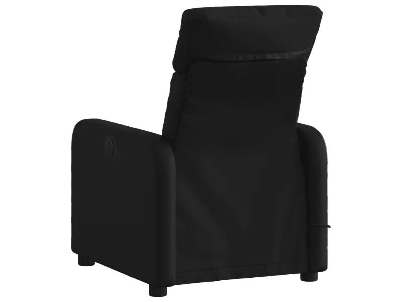Fauteuil de massage inclinable Noir Similicuir