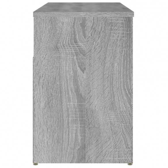 Banc à chaussures Sonoma gris 80x30x45 cm Bois d'ingénierie