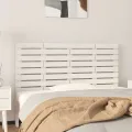 Tête de lit murale Blanc 126x3x63 cm Bois massif de pin