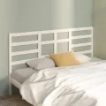Tête de lit Blanc 206x4x104 cm Bois massif de pin
