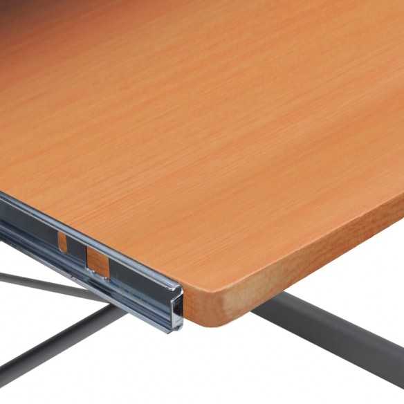 Bureau d'ordinateur d'angle Marron 132x112x99cm Bois ingénierie