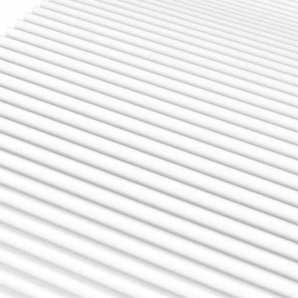 Matelas en mousse blanc 90x200 cm dureté H2 H3