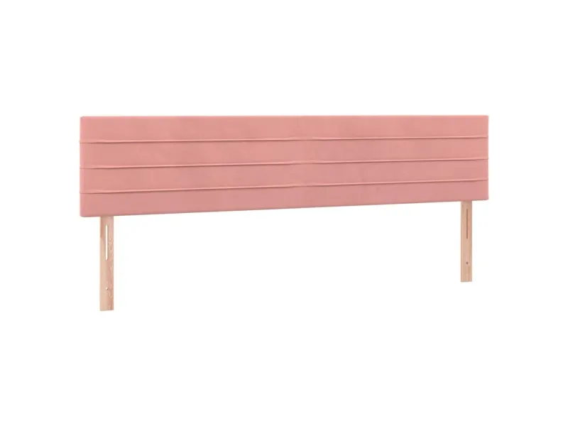 Tête de lit à LED Rose 160x5x78/88 cm Velours