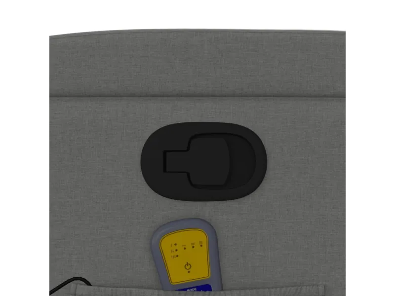 Fauteuil de massage inclinable Gris foncé Tissu