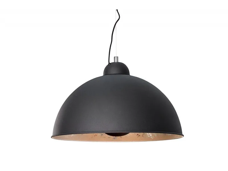 Lampe suspension design coloris noir et doré